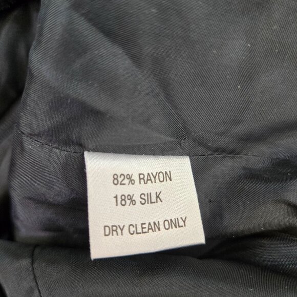 Kay Unger Silk Blend Velvet Beaded Special Occasion Top Size 12 - Picture 7 of 7